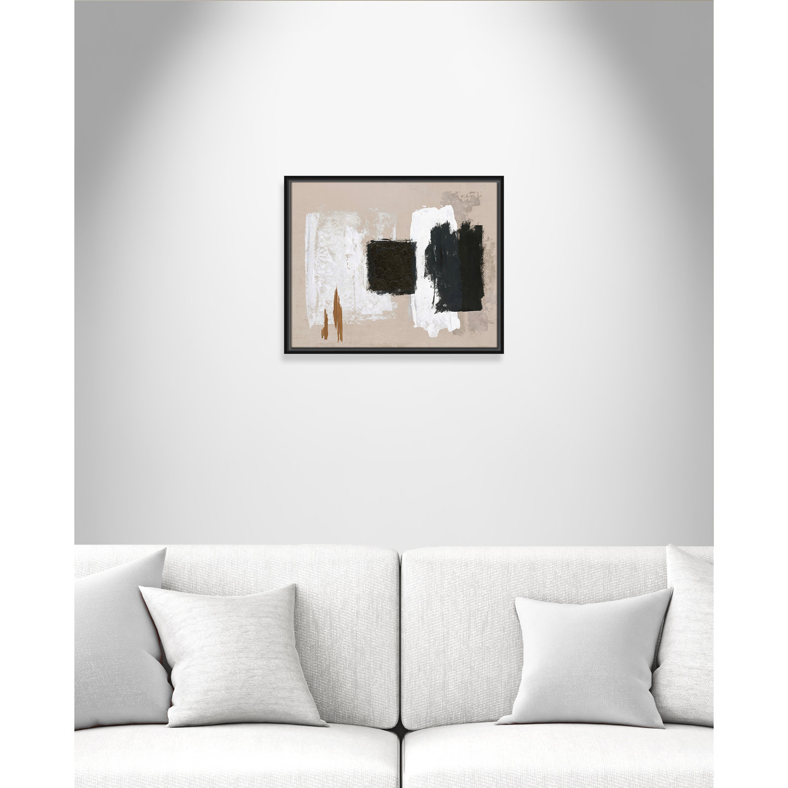 Imone "Golden Slate" Painting, Black, 17.5" H x 21.5" W
