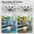 84 Inch Industrial DC Motor Ceiling Fan, Large Ceiling Fan With 8 Reversible Blades, 3 Downrods, 6-Speed Remote Control, Home Or Commercial Ceiling Fans For Porch/Garage/Shop, Black-1347067543