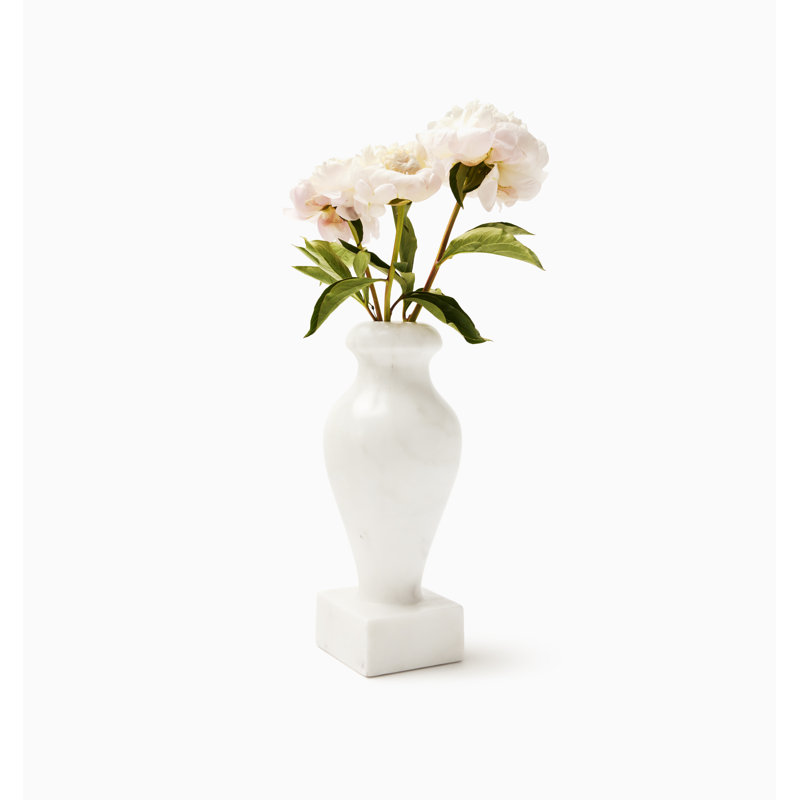 Vara Marble Table Vase, White