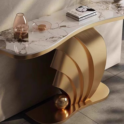 Italian style simple high-end luxury console table