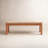 Acacia Wood and Jute Bench, Natural