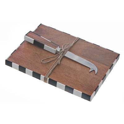 Planche à fromage rectangulaire en bois d'acacia