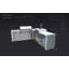Mont Alpi 6-Burner 90 Degree Deluxe Stainless Steel Outdoor Island Grill + Kegerator & Refrigerator