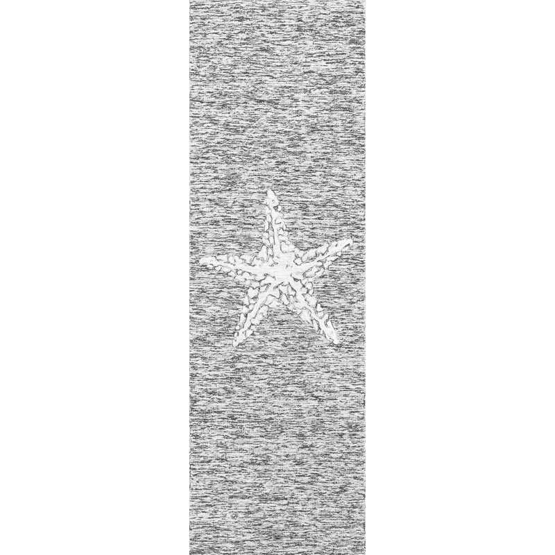 Tapis intérieur / extérieur gris Wattson, Tapis de couloir 2 pi 6 po x 6 pi