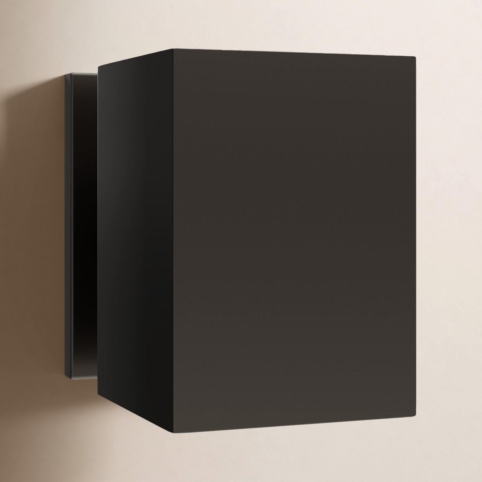 Dyer Single Light Outdoor Wall Light, Bronze, 7" H x 5" W x 5" D, No