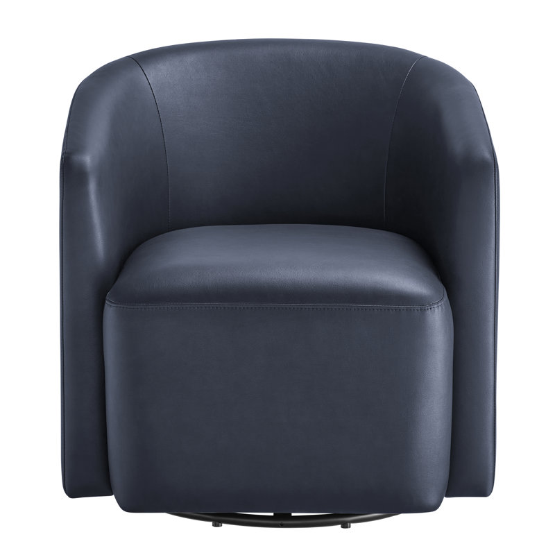 Fauteuil demi-tonneau pivotant Midnight Blue, Bleu