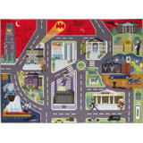 Batman Gotham City Road Car Educational Learning Game NonSlip Kids Rug Carpet Classroom Playroom Mat