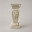 Piédestal d'exposition sculpté en forme de colonne romaine de motifs floraux