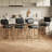 Modern Swivel Upholstered Counter Stools with Metal Frame-2021815284