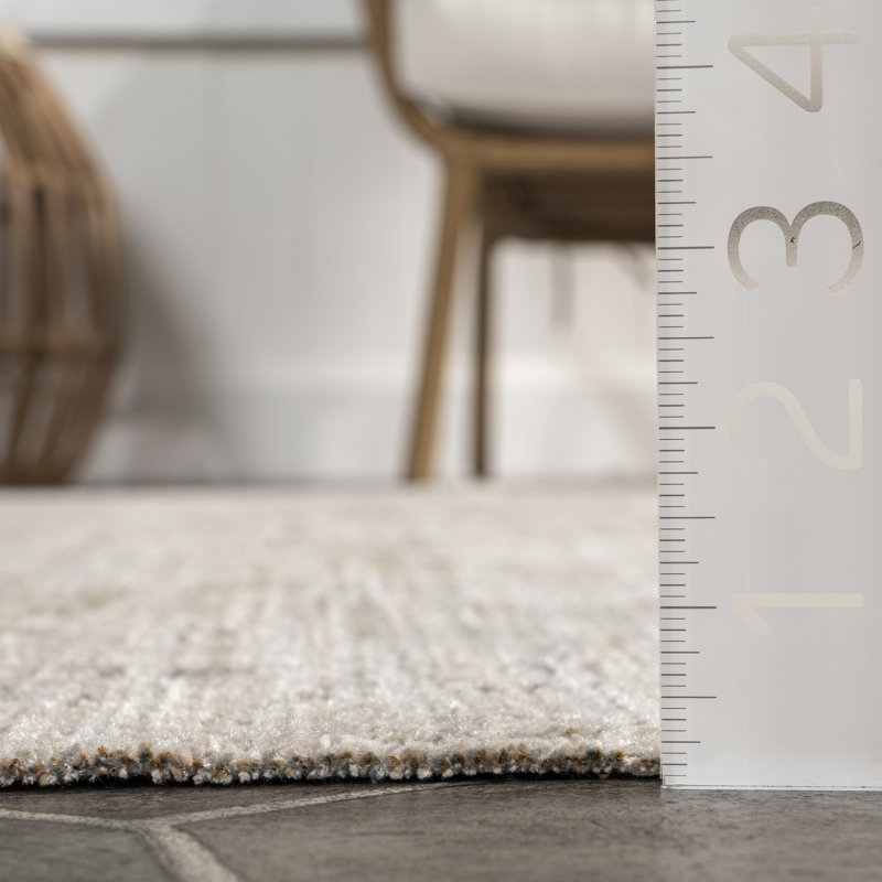 Aine Bordered Machine Washable Indoor/Outdoor Area Rug, Rectangle 3' x 5'