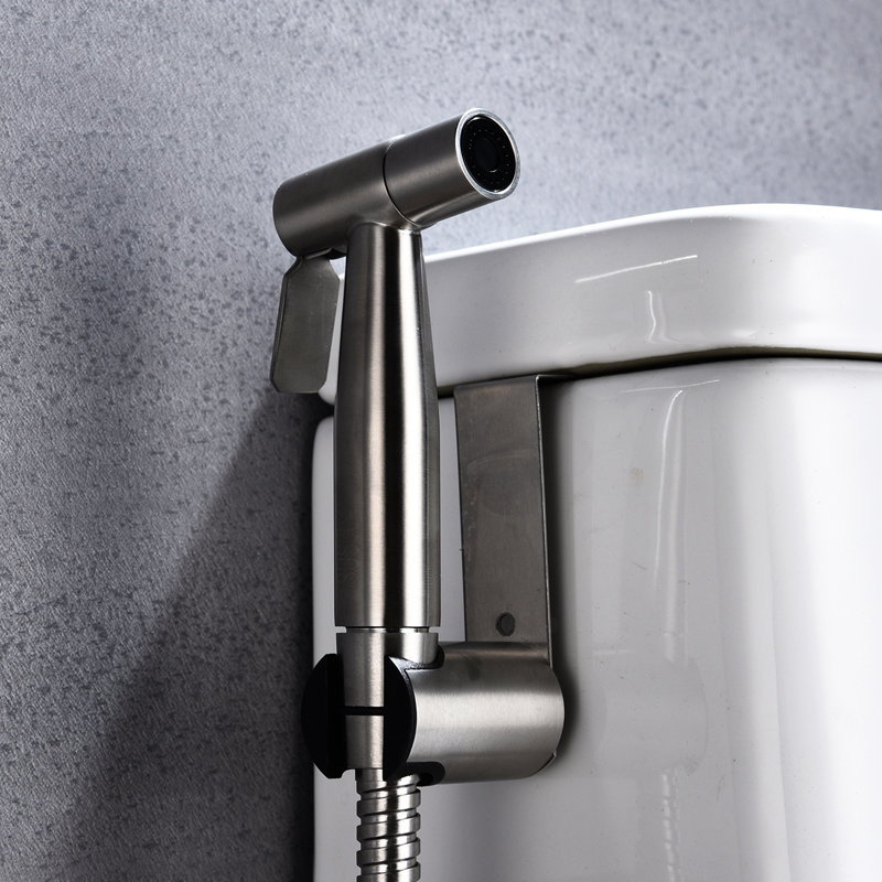 Handheld Bidet In Toilet - Efficient Cleaning Silver Metal Hygiene Enhancement For Upgrade Corrosion