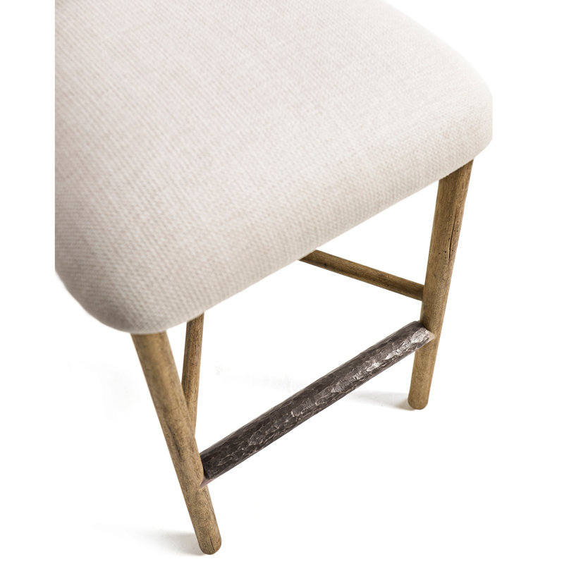 Stone Ridge Upholstered Bar Stool with Solid Wood Frame