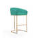 Lioba Upholstered Counter Stool with Metal Frame