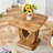 Sticker-Patterned MDF Square Coffee Table