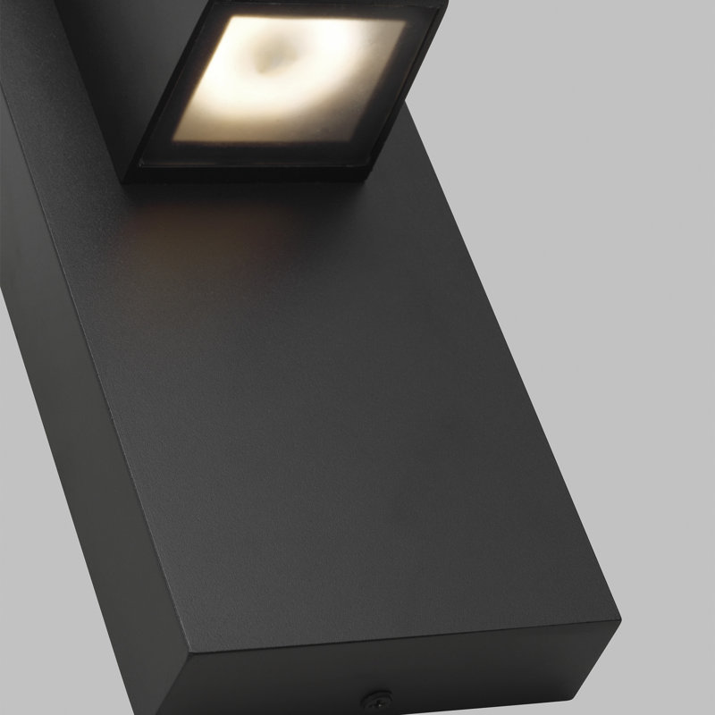 Peak LED Outdoor Flush Mount, Black