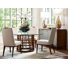 Island Fusion 4 - Person Glass Top Pedestal Dining Set