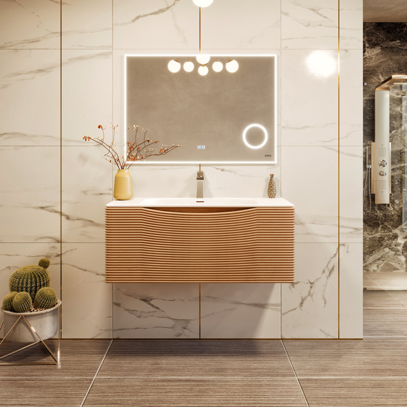 Ensemble de meuble-lavabo mural simple 32 po Kambrey