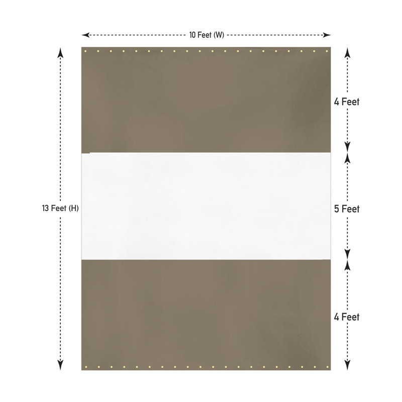 Blue Elephant Black, 396.2cm H x 304.8cm W, Beige