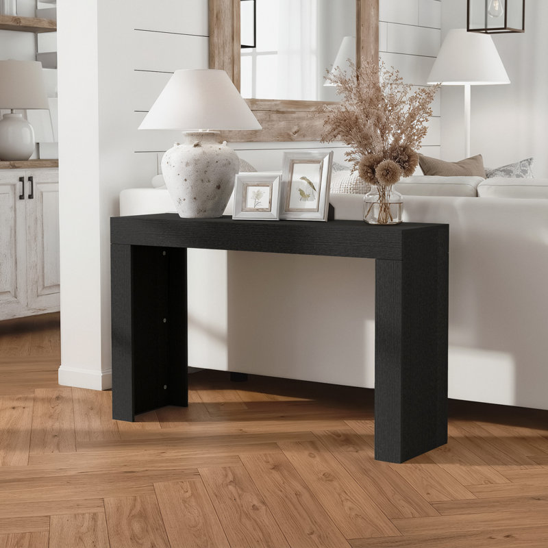 Caomhan 46.9“ Console Table, Chêne noir