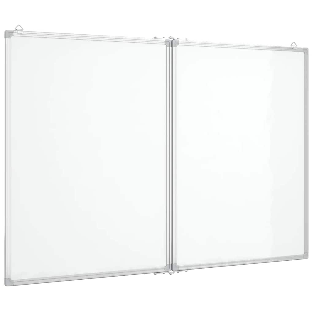 Vidaxl Magnetic Whiteboard Foldable Writing Dry Erase White Board Aluminium