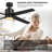 Avnee 52" 4-Blades Standard Ceiling Fan with Light Kit