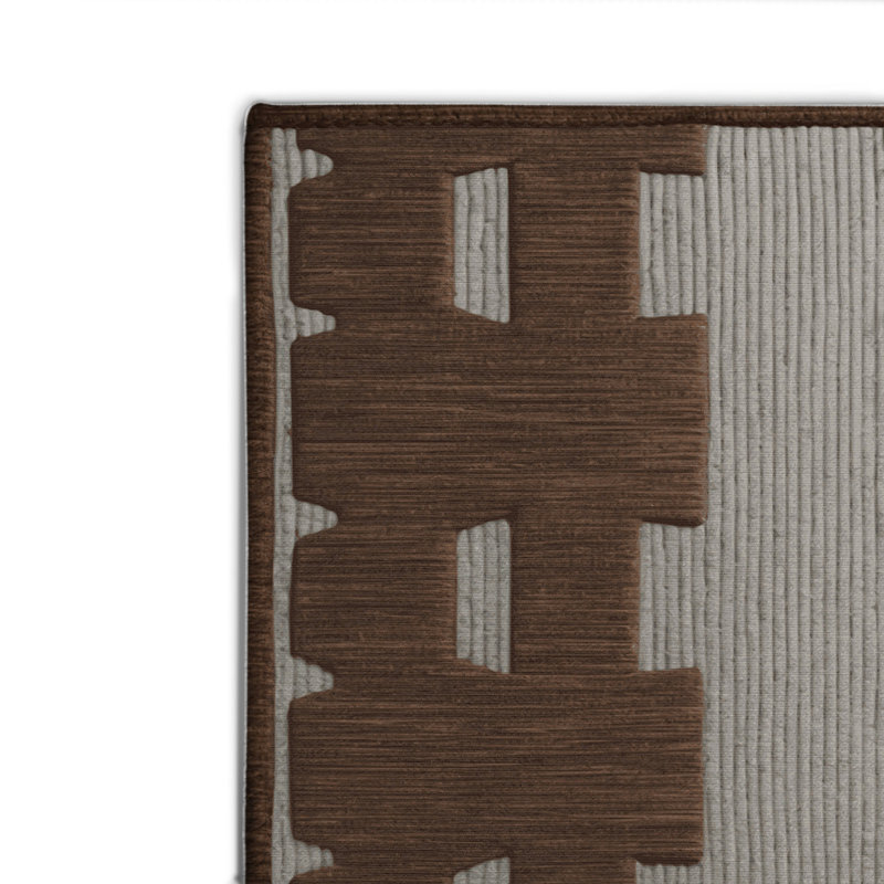 Tapis noir intérieur et extérieur Trellis, Rectangulaire 2 pi x 3 pi