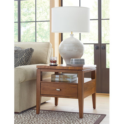 RECTANGULAR DRAWER END TABLE