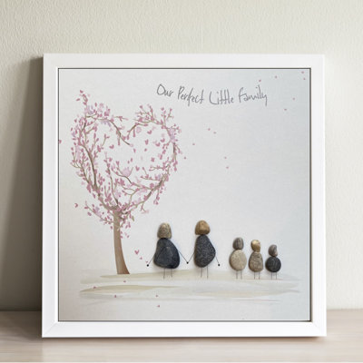 Our Perfect Family 1 Piece Single Picture Frame Wall Art