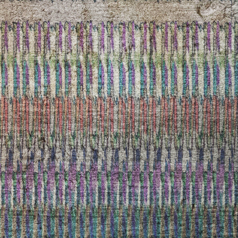 Tapis à poil long de qualité supérieure lavable à la machine Dream ADS589, Taupe, 3' x 5'