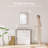 Bathroom Vanity Mirror with Tempered Glass and Aluminum Frame-126347634-126347637