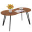 Table basse moderne de 39,4 po avec pieds en fer massif pour le salon, la chambre à coucher et le bureau