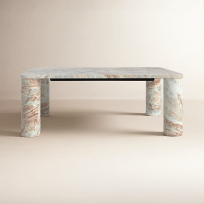 Enid 35" Genuine Marble Coffee Table