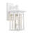 Outdoor Wall Lantern Die-Cast Aluminum With Clear Glass, Matte Black Finish-1910524552-1910524551