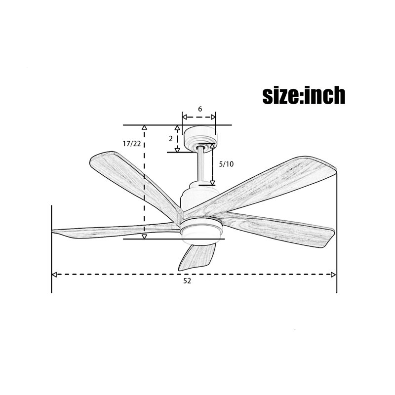 Loewus 52'' Ceiling Fan with LED Lights