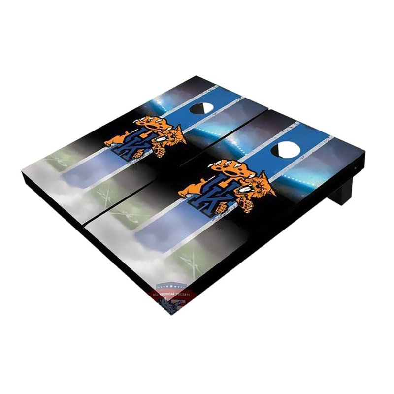 Planches de cornhole à rayures 2 'x 3' NCAA, Wildcats de Kentucky, Bleu