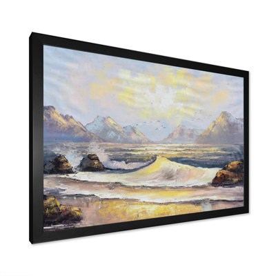 «Dramatic Natural Sunset Tropical Beach», reproduction sur toile