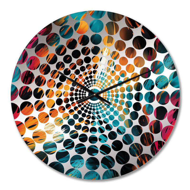 Mystic Aura Mirage - Horloge murale abstraite, Médium