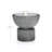 Gray with Speckled Black Resin Round Bubbler 18.5" Tall Outdoor Fountain with Lights