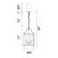 Luminaire suspendu en bronze huilé de 9 po - Mini luminaire suspendu de style lanterne à 3 lumières, hauteur réglable avec culot E12 et abat-jour en verre transparent