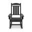 Chaise berçante Lumber Porch en noir - rendant les jardins plus agréables