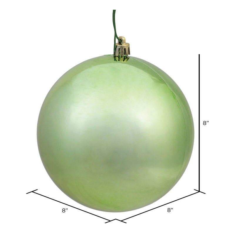 Décoration de boule décorative des Fêtes, 8", Céladon brillant