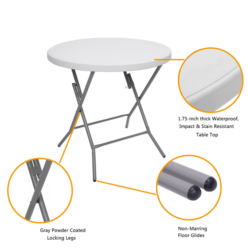 80cm Round Portable Banquet Table
