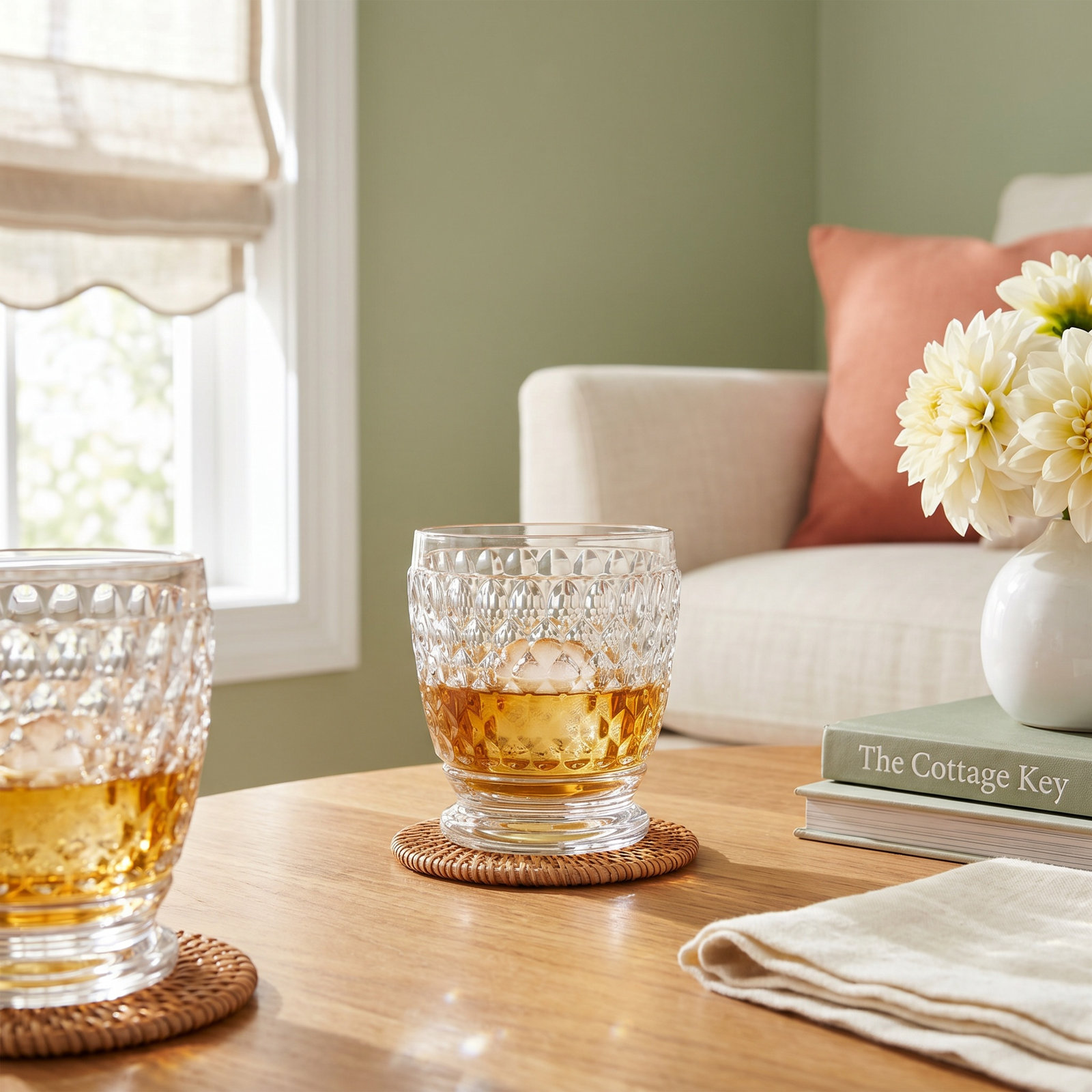 Boston Whiskey Glass, Clear