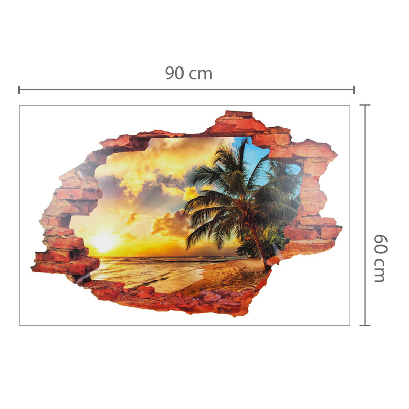 Nautical & Beach Non-Wall Damaging Wall Decal