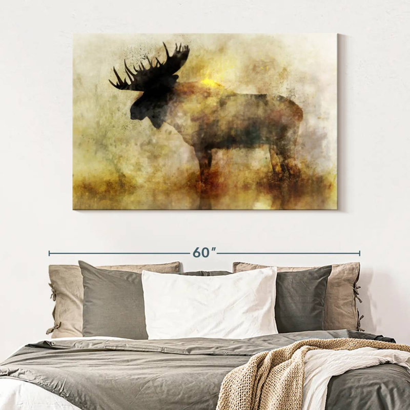 Brampt Happy Moose II, 34" H x 51" W