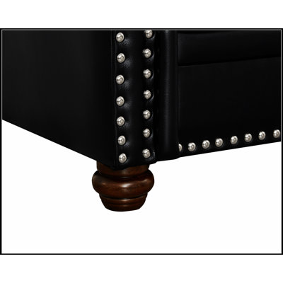 Comfortable Faux Leather Loveseat with Storage and Durable Frame for Relaxing, Perfect for Modern Living Rooms