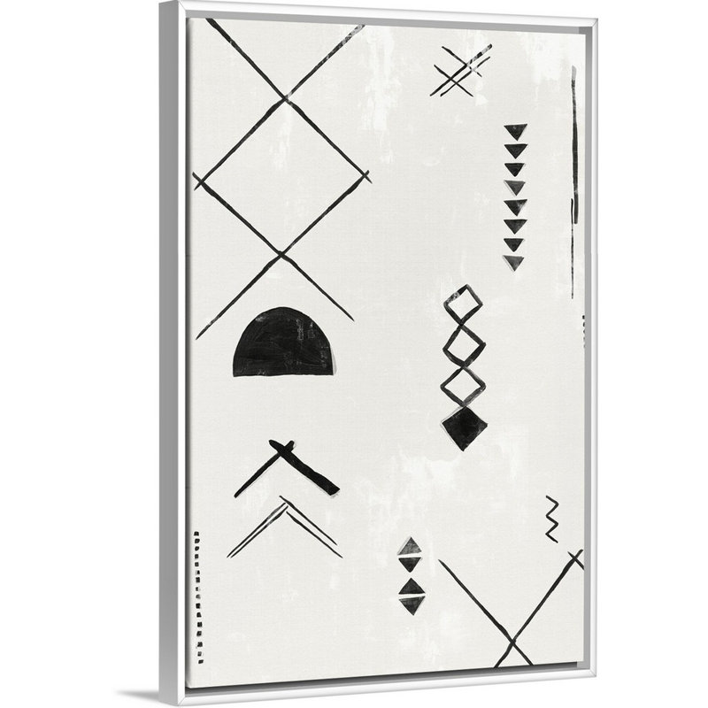 «African Motifs II» par Isabelle Z - reproduction d'art, Toile blanche encadrée, H 26 po x l 18 po x P 1,75 po
