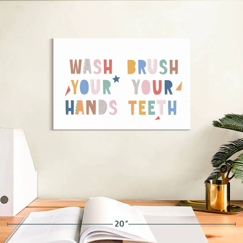 «Nursery Wash and Brush», reproduction sur toile, H 8 po x l 12 po x P 1 po