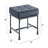 Velvet & Finish Ottoman