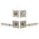 Viaggio Quadrato Rosette Complete Entry Set with Contempo Lever